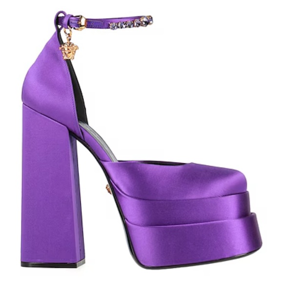 Versace Shoes - Versace Purple Platform Shoes
